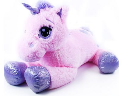 Rappa Veľký plyšový ružový jednorožec Poki 85 cm