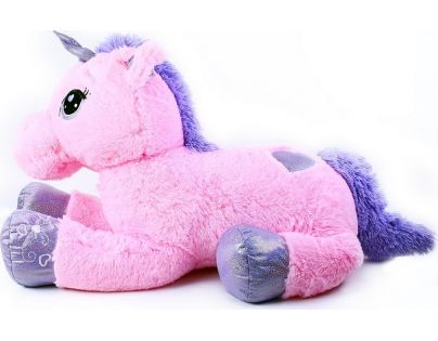 Rappa Veľký plyšový ružový jednorožec Poki 85 cm