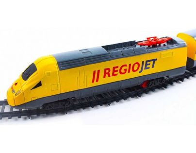Rappa Vlak žltý RegioJet so zvukom a svetlom funkčný model súpravy