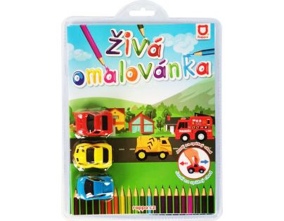 Rappa Živá omalovánka pretekárske autá