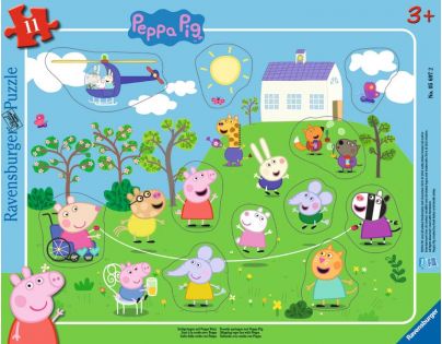 Ravensburger Puzzle Prasiatko Peppa 11 dielikov