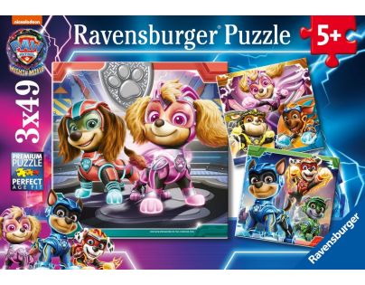 Ravensburger Puzzle Labková patrola vo veľkofilme 3 x 49 dielikov