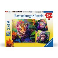 Ravensburger Zvieratká z džungle 3 x 49 dielikov