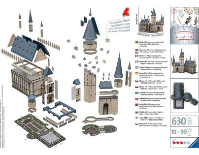 Ravensburger 3D Puzzle Harry Potter Rokfortský hrad 540 dielikov