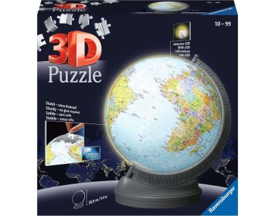 Ravensburger Puzzleball Svietiaci glóbus 540 dielikov
