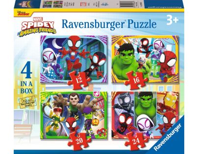 Ravensburger Spidey a jeho úžasní priatelia 4 v 1