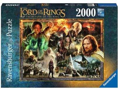 Ravensburger Puzzle Pán prsteňov: Návrat kráľa 2000 dielikov - Poškodený obal