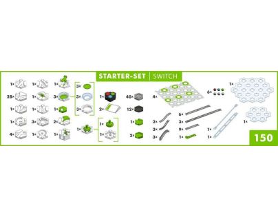 Ravensburger Stavebnice GraviTrax Power Štartovacia sada Výhybka 147 dielikov