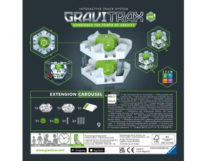 Ravensburger Stavebnica rozšírenia GraviTrax PRO Kolotoč 9 dielikov