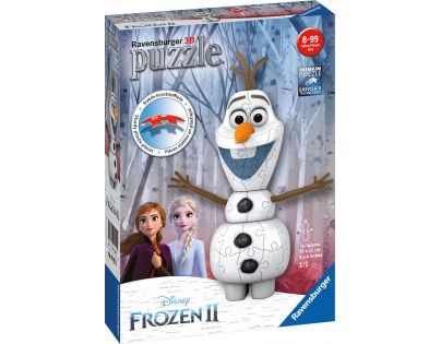 Ravensburger 3d puzzle 111572 Disney Ľadové kráľovstvo 2 Olaf 3D Puzzle 54 dielikov