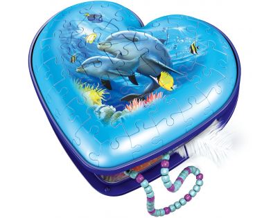 Ravensburger 3D Puzzle Srdce Podmorský svet 54 dielikov