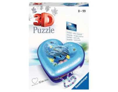 Ravensburger 3D Puzzle Srdce Podmorský svet 54 dielikov