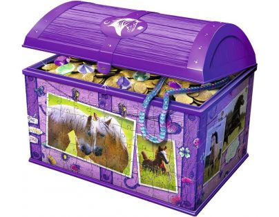 Ravensburger 3D Puzzle Úložná krabica s víkom Kôň 216 dielikov
