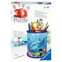 Ravensburger 3D Puzzle Stojan na ceruzky Podvodný svet Delfín 54 dielikov 2