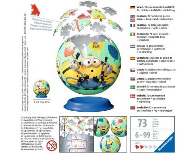 Ravensburger 3D PuzzleBall Mimoni II. 72 dielikov
