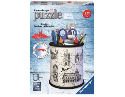 Ravensburger 3D Puzzle 112265 Stojan na ceruzky Kresba Prahy