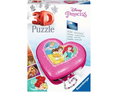 Ravensburger 3D puzzle 112340 Srdce Disney princezné 54 dielikov