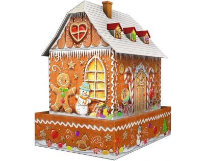 Ravensburger 3D Puzzle Nočná edícia Perníková chalúpka 216 dielikov