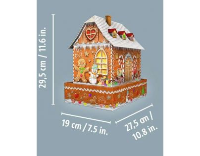 Ravensburger 3D Puzzle Nočná edícia Perníková chalúpka 216 dielikov