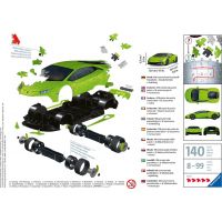 Ravensburger 3D Puzzle Lamborghini Huracán Evo zelené 108 dielikov 3