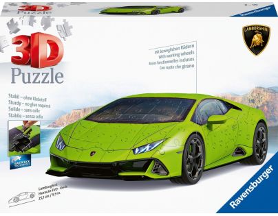 Ravensburger 3D Puzzle Lamborghini Huracán Evo zelené 108 dielikov