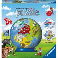 Ravensburger 3D Puzzle 118403 Malovaný globus 72 dílků Ravensburger 3D Puzzle 118403 Malovaný globus 72 dílků