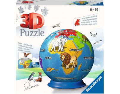 Ravensburger 3D Puzzle Maľovaný globus 72 dielikov