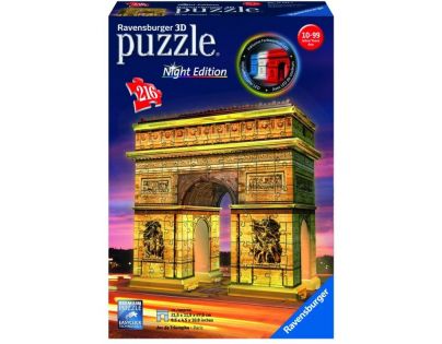 Ravensburger 3D Puzzle Nočná edícia Víťazný oblúk 216 dielikov