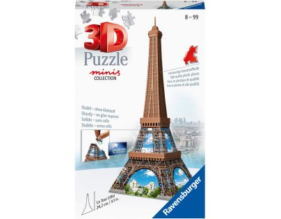 Ravensburger 3D Puzzle 125364 Mini budova Eiffelova veža položka 54 dielikov