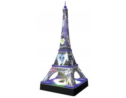 Ravensburger 3D puzzle Svítící Eiffelova věž s Disney motivem 216 dílků