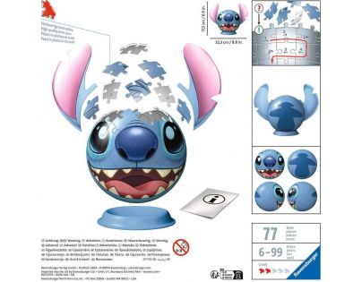 Ravensburger 3D Puzzleball Disney Sticht 72 dielikov