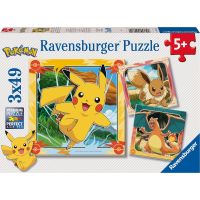 Ravensburger Pokémon 3 x 49 dielikov