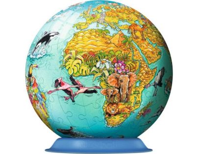 Ravensburger Dětská mapa světa puzzleball 108 dílků