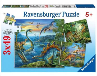 Ravensburger Puzzle Dinosaury 3 x 49 dielikov