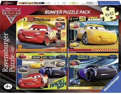 Ravensburger Disney Auta 3 puzzle 4 x 42 dílků