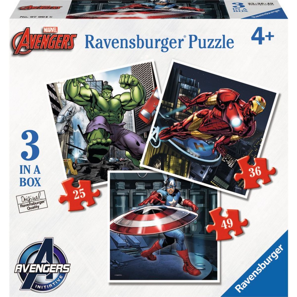 Ravensburger Disney Avengers Super tím hrdinov Puzzle 25,36,49 dielikov