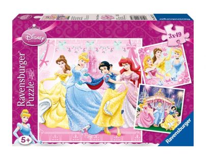 Ravensburger Disney Princezné 3 x 49 dielikov