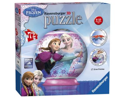 Ravensburger 3D puzzleball Frozen Ľadové kráľovstvo Anna a Elsa 72 dielikov