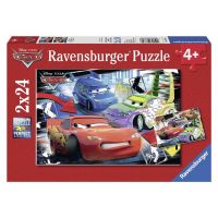 RAVENSBURGER 2x24 dílků Cars Auta : Blesk McQueen D.J. & Wingo 2v1 RAVENSBURGER 2x24 dílků Cars Auta : Blesk McQueen D.J. & Wingo 2v1