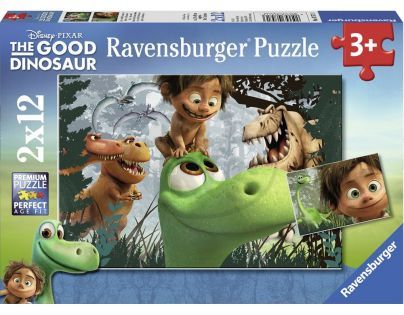 Ravensburger Disney Puzzle Hodný dinosaurus 2x12 dílků