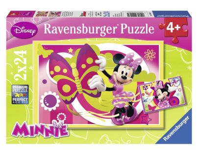 RAVENSBURGER Den s Minnie 2v1 2x24 dílků