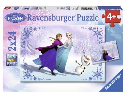RAVENSBURGER Ľadové kráľovstvo: Sestry navždy 2v1 2x24 dielikov