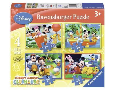 Ravensburger Disney Mickeyho Mouse Klubík 4 x puzzle v boxu