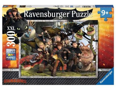 Ravensburger Ako vycvičiť draka Puzzle XXL Verní priatelia 300 dielikov