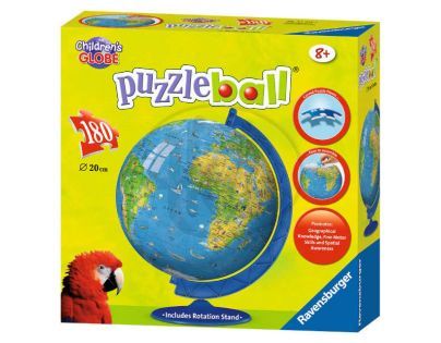 Ravensburger 12328 - Mapa světa Puzzleball 180 dílků