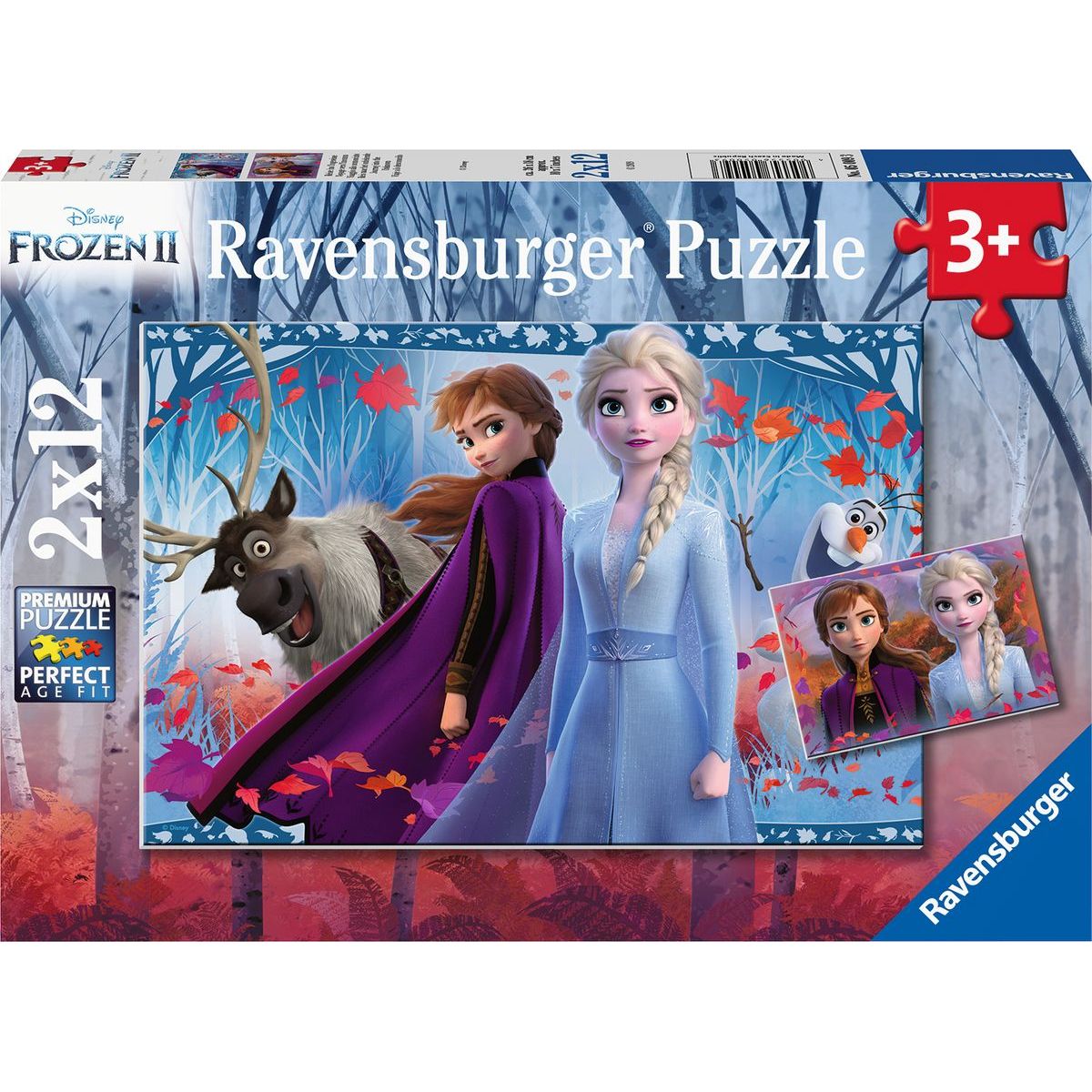 Ravensburger puzzle 050093 Disney Ľadové kráľovstvo 2 2x12 dielikov