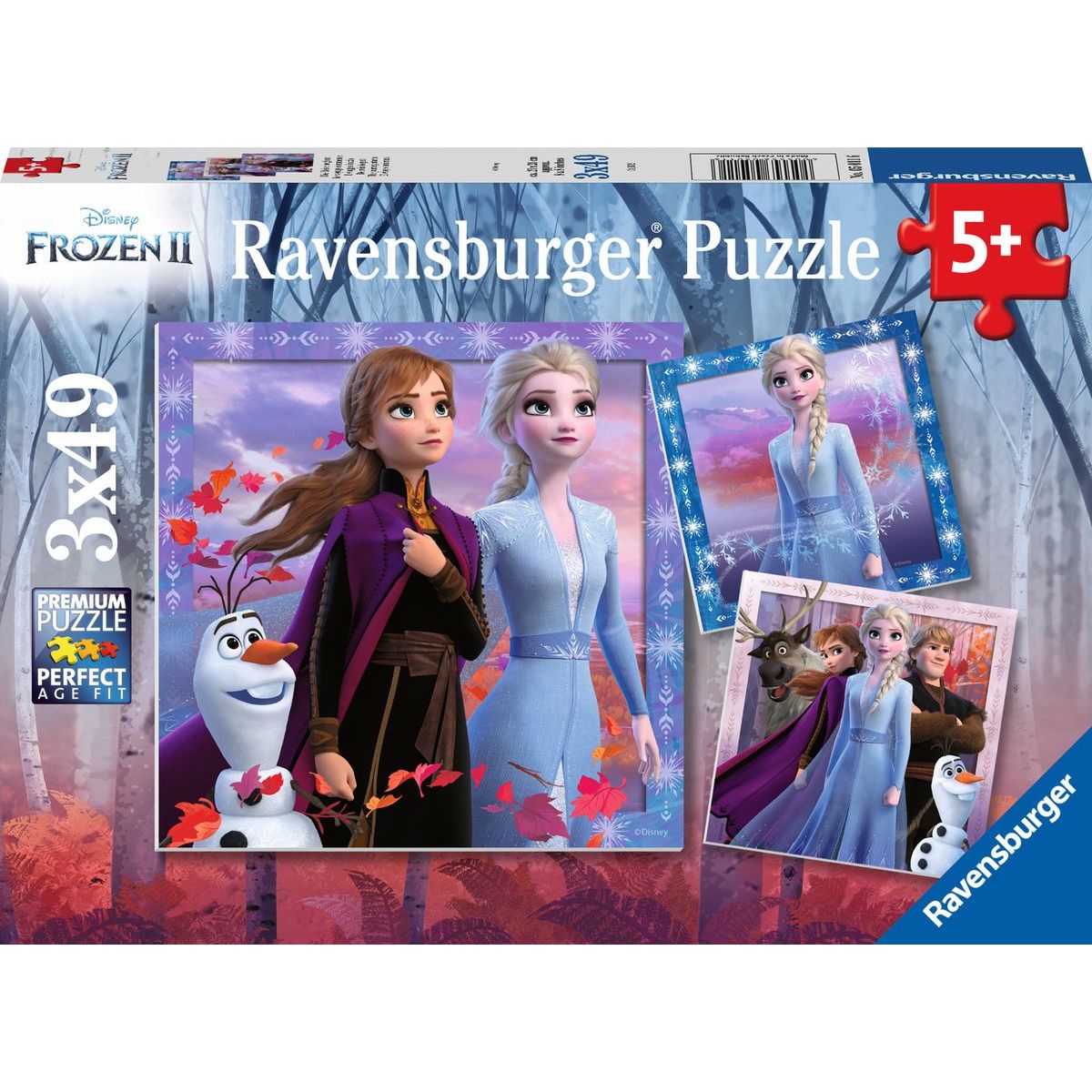 Ravensburger puzzle 050116 Disney Ľadové kráľovstvo 2 3x49 dielikov