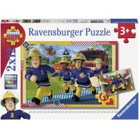 Ravensburger Puzzle Požiarnik Sam a jeho tím 2 x 12 dielikov 2