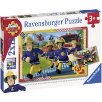 Ravensburger Puzzle Požiarnik Sam a jeho tím 2 x 12 dielikov 4