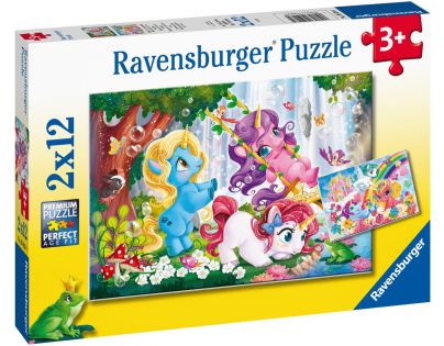 Ravensburger puzzle 050284 Čarovný svet jednorožcov 2x12 dielikov